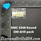 DMC 3348 ROUND 5D Diamond Painting Drills Beads DMC 3348 