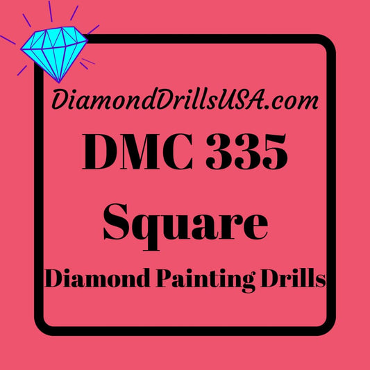 DMC 335 SQUARE 5D Diamond Painting Drills Beads DMC 335 Rose
