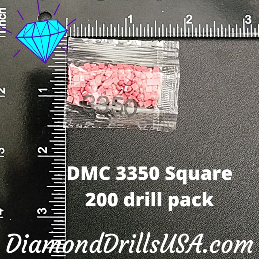 DMC 3350 SQUARE 5D Diamond Painting Drills Beads DMC 3350 