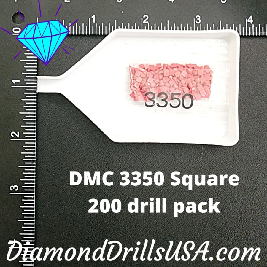 DMC 3350 SQUARE 5D Diamond Painting Drills Beads DMC 3350 