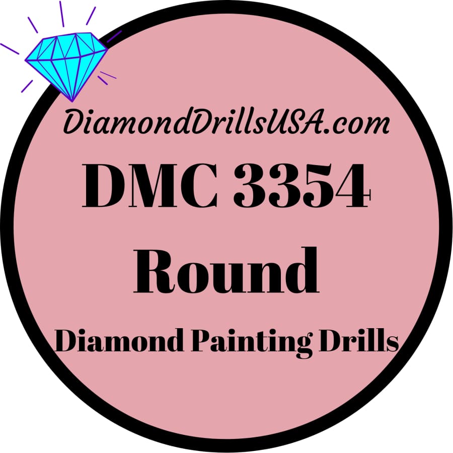 DMC 3354 ROUND 5D Diamond Painting Drills Beads DMC 3354 