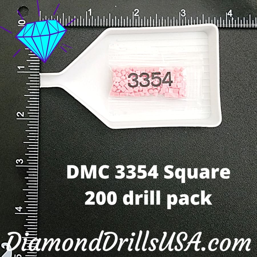 DMC 3354 SQUARE 5D Diamond Painting Drills Beads DMC 3354 Light Dusty Rose  Loose Bulk