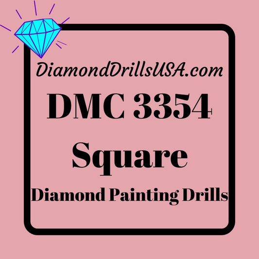 DMC 3354 SQUARE 5D Diamond Painting Drills Beads DMC 3354 