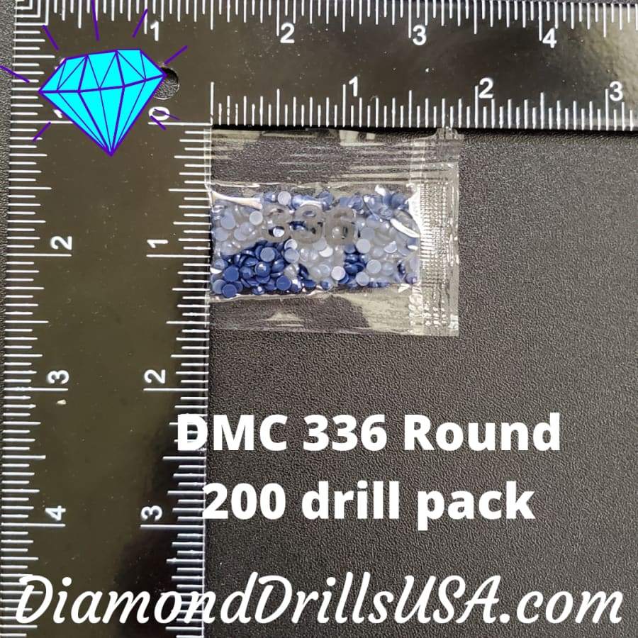 DMC 336 ROUND 5D Diamond Painting Drills Beads DMC 336 Navy 