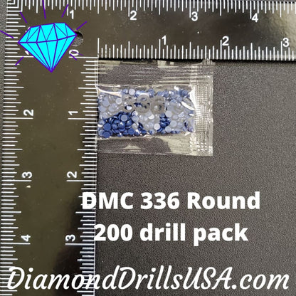 DMC 336 ROUND 5D Diamond Painting Drills Beads DMC 336 Navy 