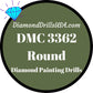 DMC 3362 ROUND 5D Diamond Painting Drills Beads DMC 3362 