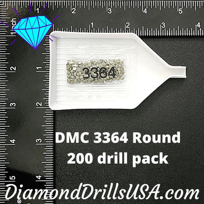 DMC 3364 ROUND 5D Diamond Painting Drills DMC Beads 3364 