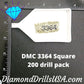 DMC 3364 SQUARE 5D Diamond Painting Drills DMC Beads 3364 