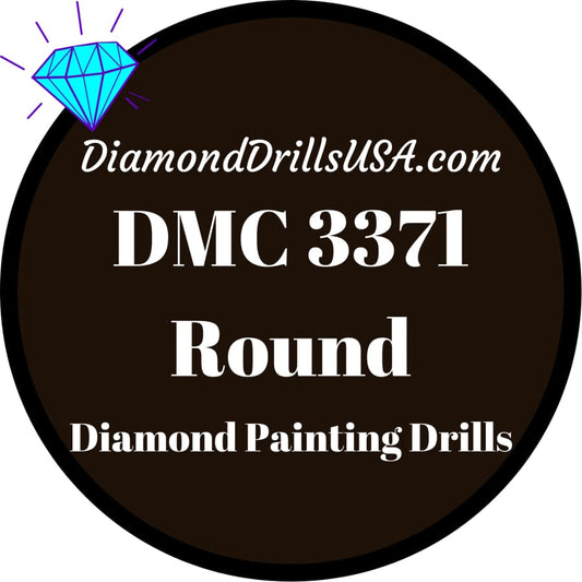 DMC 3371 ROUND 5D Diamond Painting Drills Beads DMC 3371 