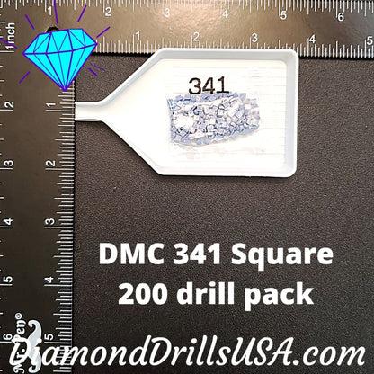 DMC 341 SQUARE 5D Diamond Painting Drills Beads DMC 341 