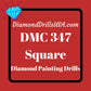 DMC 347 SQUARE 5D Diamond Painting Drills DMC 347 Very Dark 