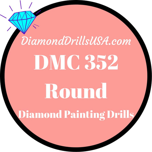DMC 352 ROUND 5D Diamond Painting Drills Beads 352 Light 