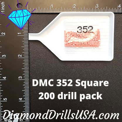 DMC 352 SQUARE 5D Diamond Painting Drills Beads 352 Light 