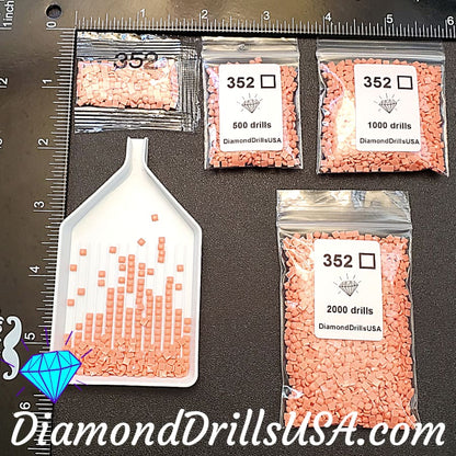DMC 352 SQUARE 5D Diamond Painting Drills Beads 352 Light 