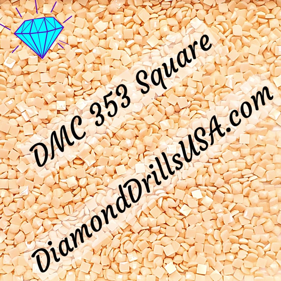 DMC 353 SQUARE 5D Diamond Painting Drills Beads 353 Peach 