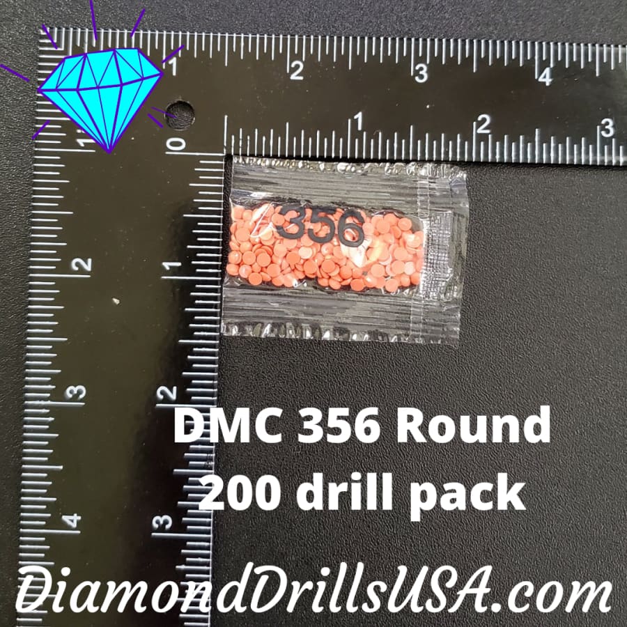 DMC 356 ROUND 5D Diamond Painting Drills Beads DMC 356 
