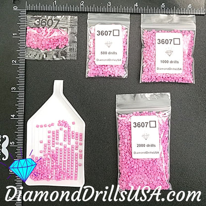 DMC 3607 SQUARE 5D Diamond Painting Drill Beads DMC 3607 