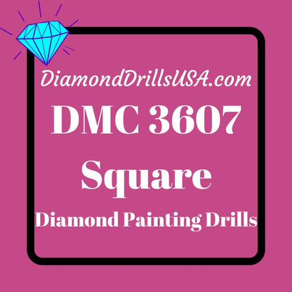 DMC 3607 SQUARE 5D Diamond Painting Drill Beads DMC 3607 