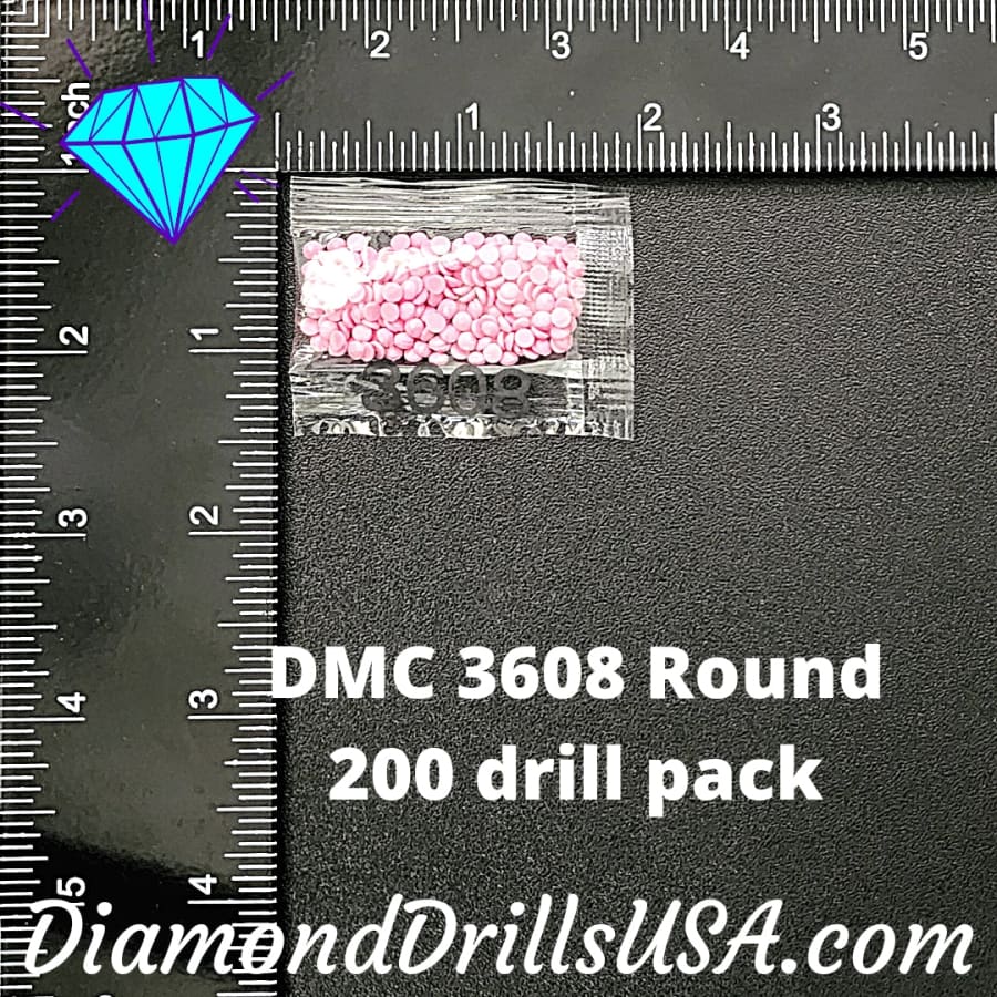 DMC 3608 ROUND 5D Diamond Painting Drills Beads DMC 3608 