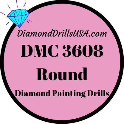 DMC 3608 ROUND 5D Diamond Painting Drills Beads DMC 3608 