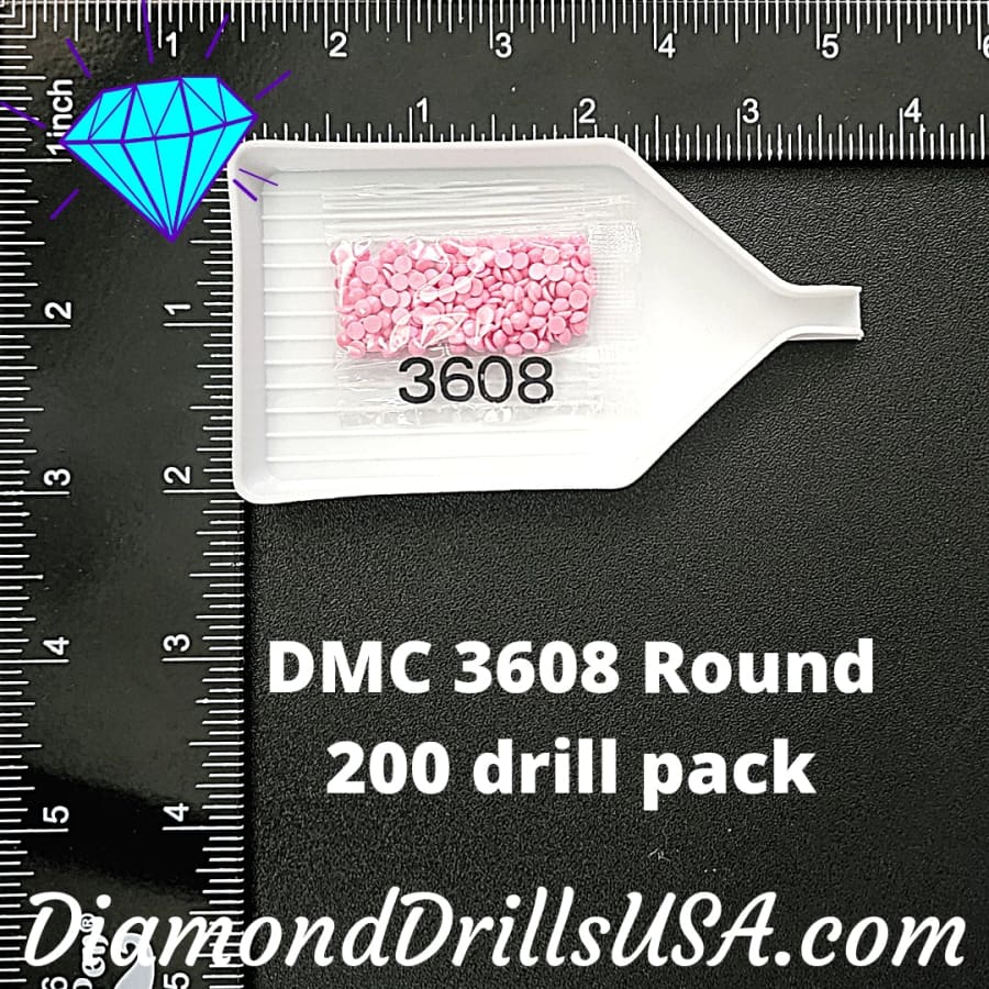 DMC 3608 ROUND 5D Diamond Painting Drills Beads DMC 3608 