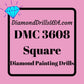 DMC 3608 SQUARE 5D Diamond Painting Drills Beads DMC 3608 