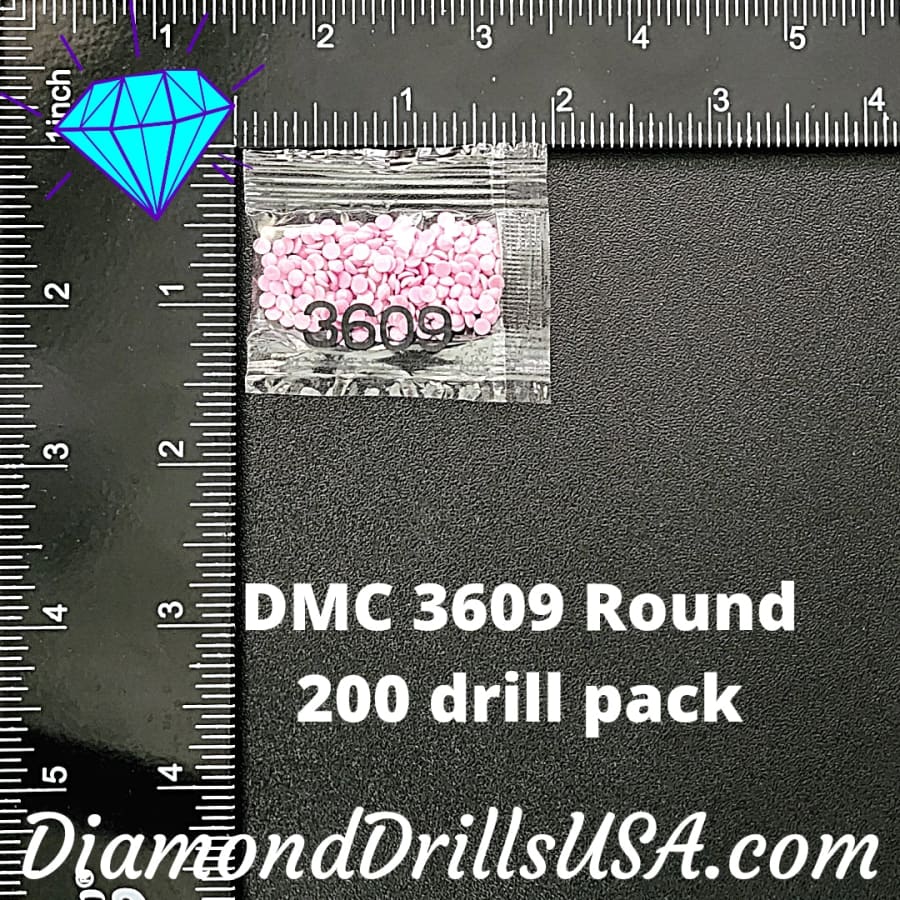 DMC 3609 ROUND 5D Diamond Painting Drills Beads DMC 3609 