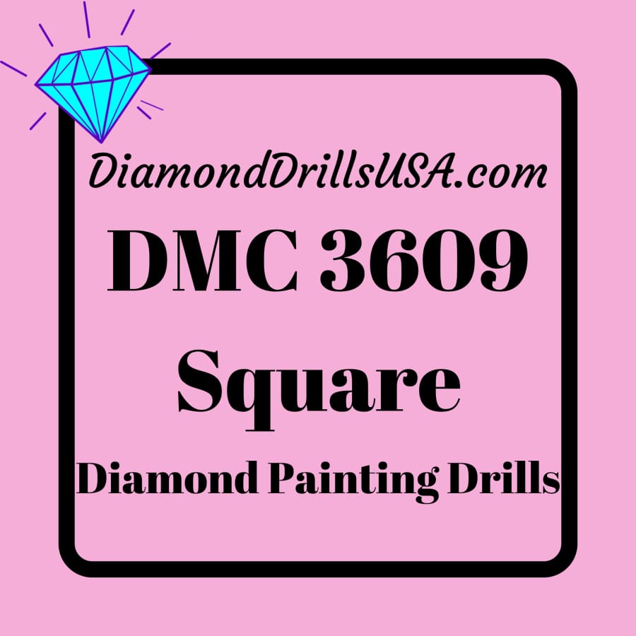 DMC 3609 SQUARE 5D Diamond Painting Drills Beads DMC 3609 