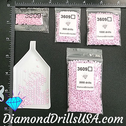 DMC 3609 SQUARE 5D Diamond Painting Drills Beads DMC 3609 
