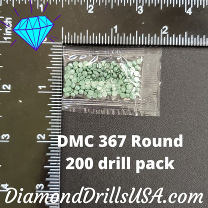 DMC 367 ROUND 5D Diamond Painting Drills Beads DMC 367 Dark 