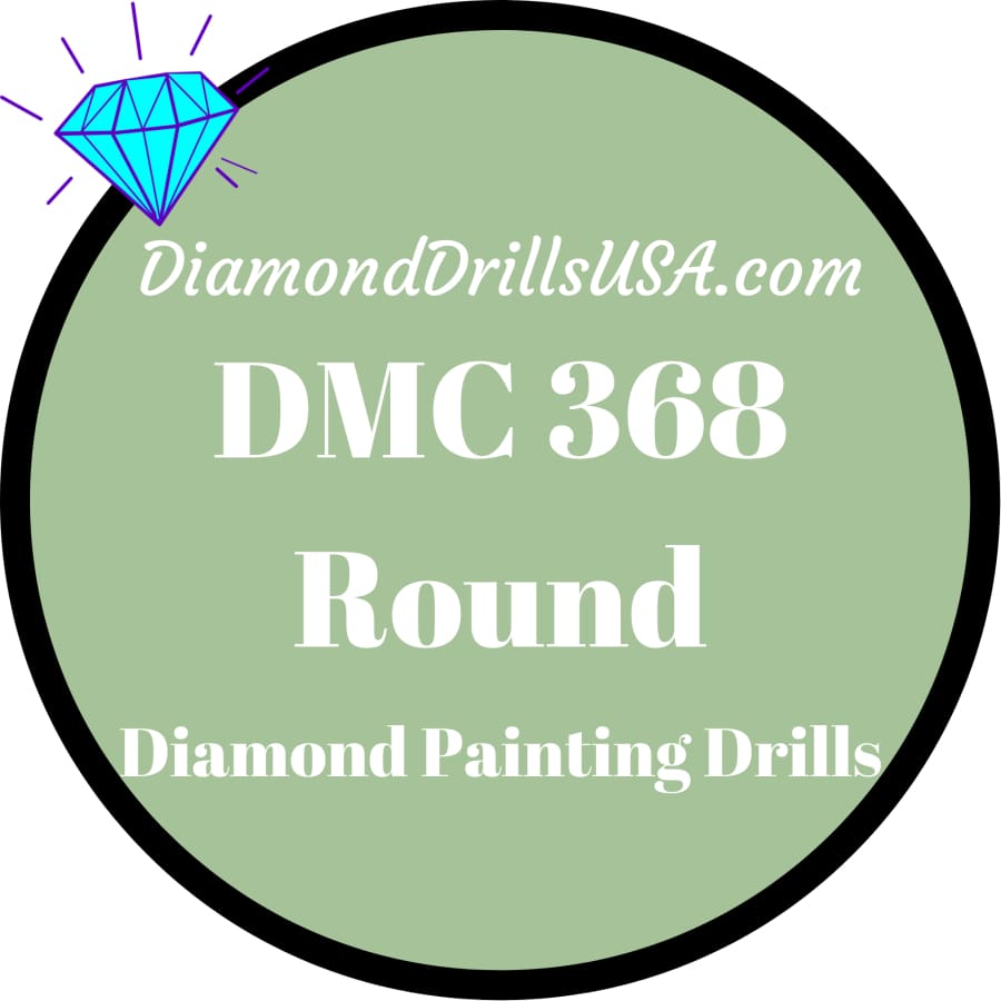 DMC 368 ROUND 5D Diamond Painting Drills Beads DMC 368 Light