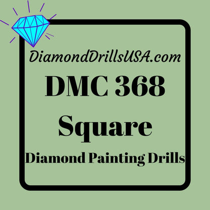 DMC 368 SQUARE 5D Diamond Painting Drills Beads DMC 368 