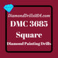DMC 3685 SQUARE 5D Diamond Painting Drills Beads DMC 3685 