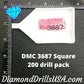 DMC 3687 SQUARE 5D Diamond Painting Drills Beads DMC 3687 