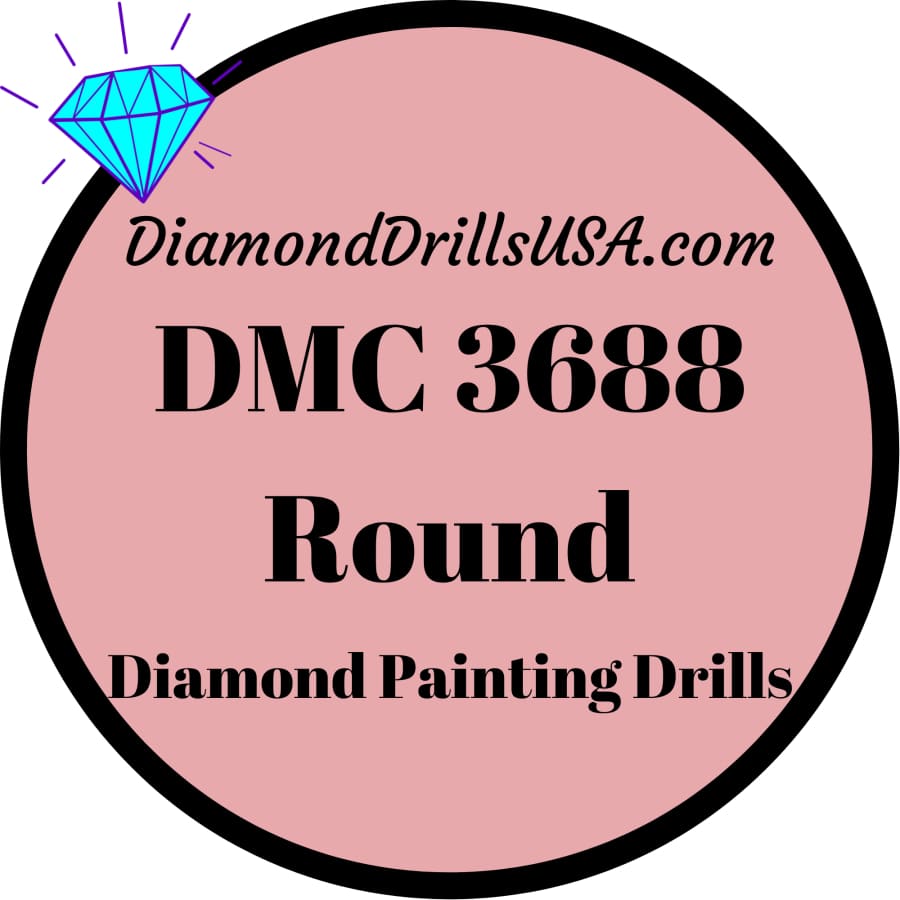 DMC 3688 ROUND 5D Diamond Painting Drills Beads DMC 3688 