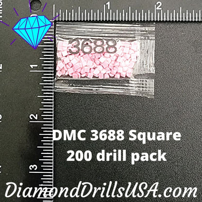 DMC 3688 SQUARE 5D Diamond Painting Drills Beads DMC 3688 