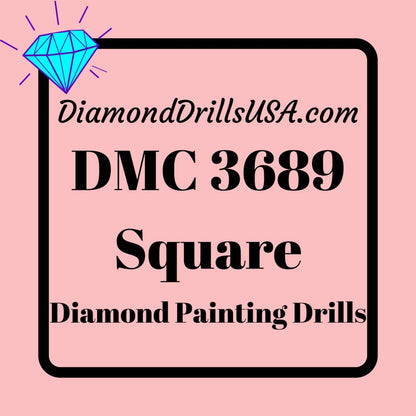 DMC 3689 SQUARE 5D Diamond Painting Drills Beads DMC 3689 
