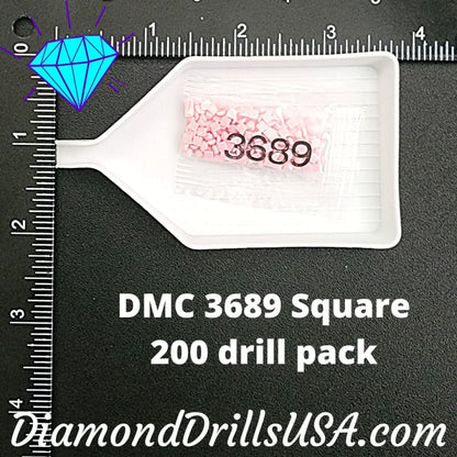 DMC 3689 SQUARE 5D Diamond Painting Drills Beads DMC 3689 