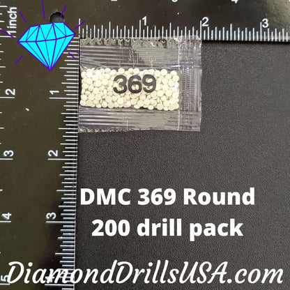 DMC 369 ROUND 5D Diamond Painting Drills Beads DMC 369 Very 