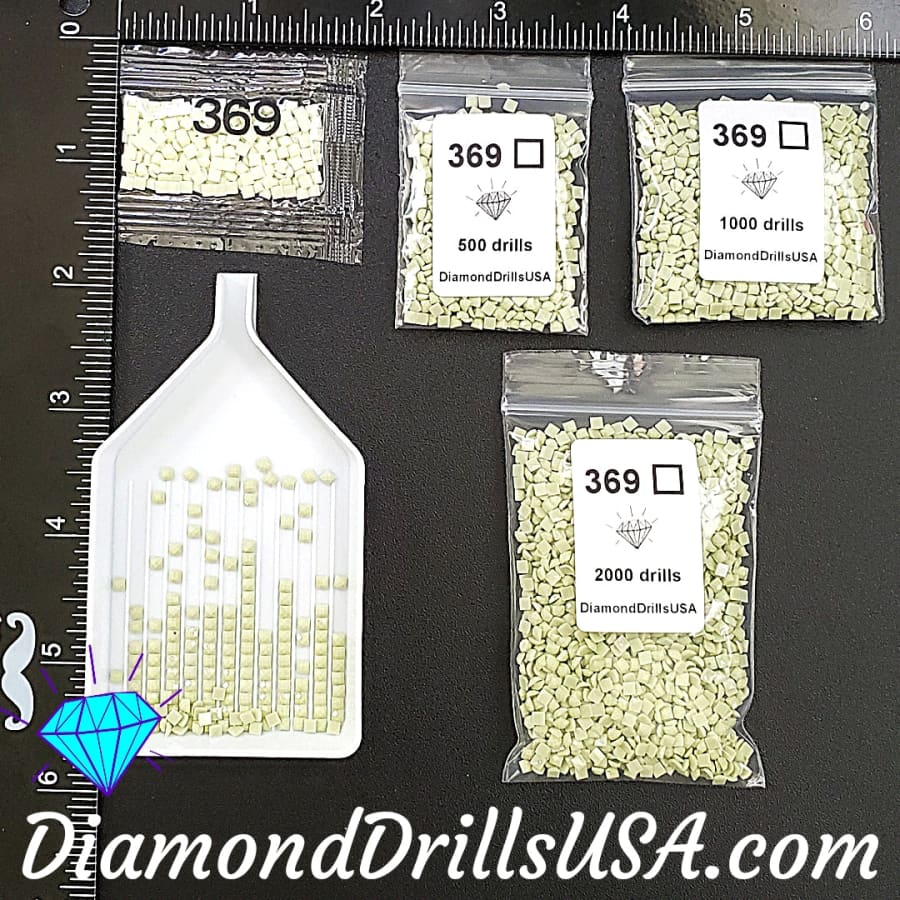 DMC 369 SQUARE 5D Diamond Painting Drills Beads DMC 369 Very