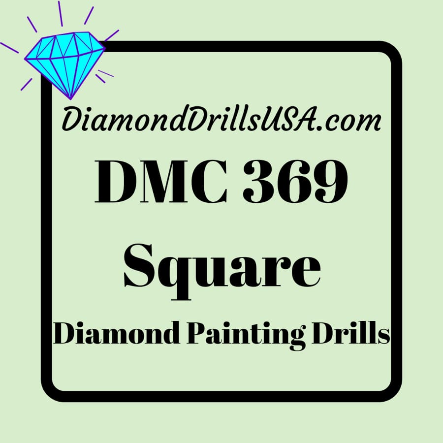 DMC 369 SQUARE 5D Diamond Painting Drills Beads DMC 369 Very