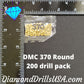 DMC 370 ROUND 5D Diamond Painting Drills Beads DMC 370 