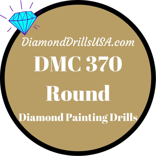 DMC 370 ROUND 5D Diamond Painting Drills Beads DMC 370 