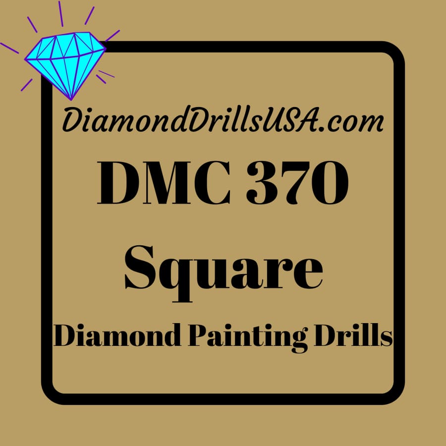 DMC 370 SQUARE 5D Diamond Painting Drills Beads DMC 370 