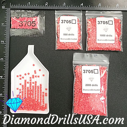 DMC 3705 SQUARE 5D Diamond Painting Drill Beads DMC 3705 