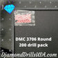 DMC 3706 ROUND 5D Diamond Painting Drills Beads DMC 3706 