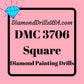 DMC 3706 SQUARE 5D Diamond Painting Drills Beads DMC 3706 