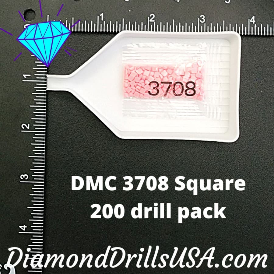 DMC 3708 SQUARE 5D Diamond Painting Drills Beads DMC 3708 
