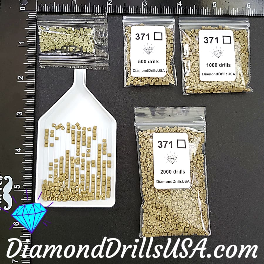 DMC 371 SQUARE 5D Diamond Painting Drills Beads DMC 371 