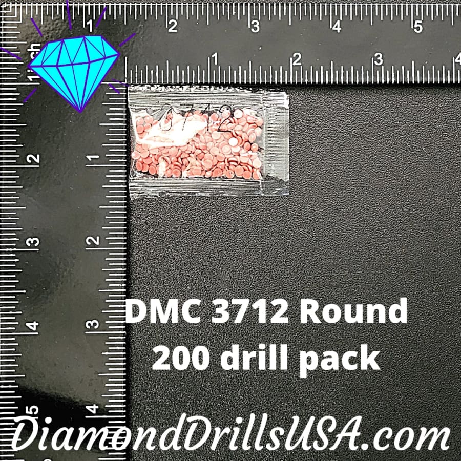 DMC 3712 ROUND 5D Diamond Painting Drills Beads DMC 3712 